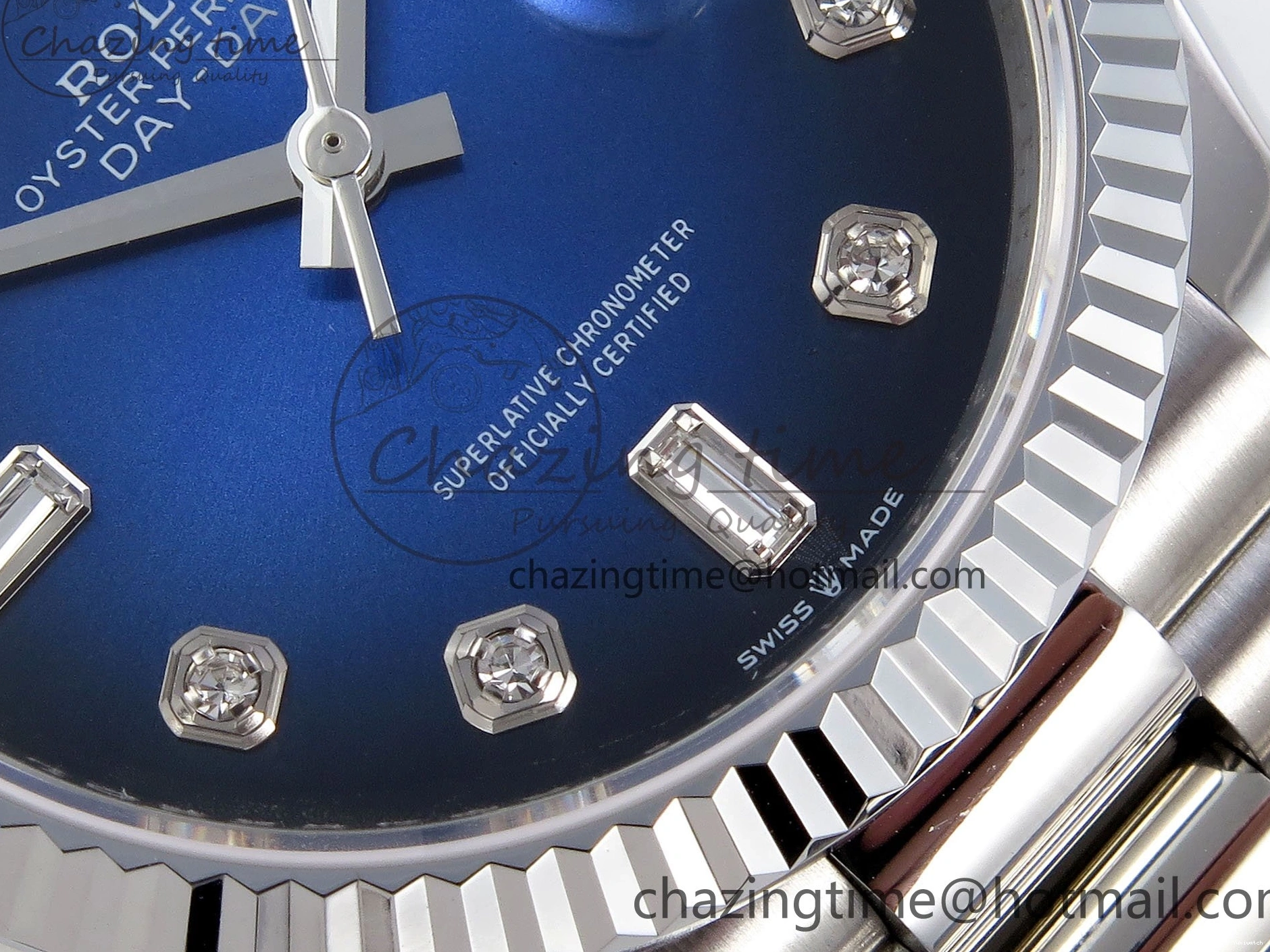 Diamonds 36 A2836 Dial on Day SS Edition Blue Date Best SS TWSF Bracelet 0411